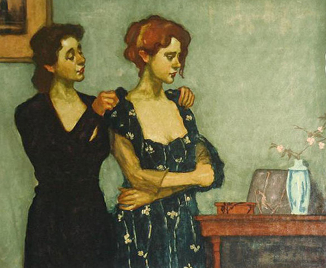 Helping With the Dress Limited Edition Print by Malcolm Liepke