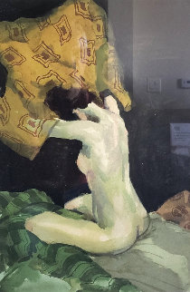 Seated Nude 1991 Limited Edition Print - Malcolm Liepke Seated Nude 1991 Limited Edition Print - Malcolm Liepke