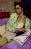 Reading in Bed 2002 Limited Edition Print by Malcolm Liepke - 0