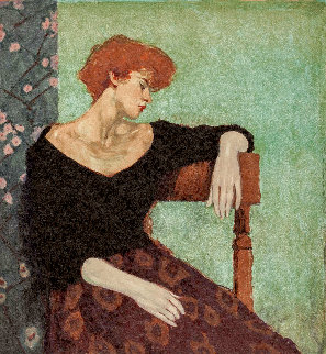 Seated Profile Limited Edition Print - Malcolm Liepke