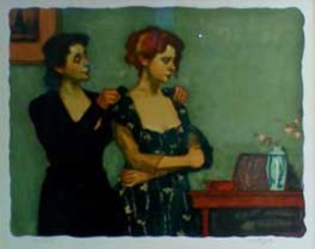 Helping with the Dress 1997 Limited Edition Print by Malcolm Liepke