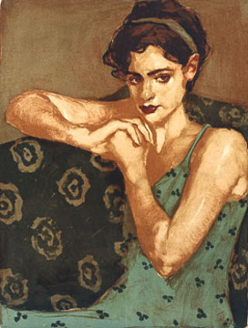 Pensive 2001 Limited Edition Print by Malcolm Liepke Pensive 2001 Limited Edition Print by Malcolm Liepke