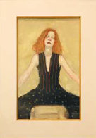 Legs Apart Watercolor 2000 28x22 Watercolor by Malcolm Liepke - 1 Legs Apart Watercolor 2000 28x22 Watercolor by Malcolm Liepke - 1