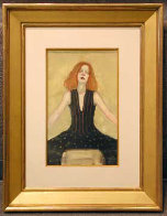 Legs Apart Watercolor 2000 28x22 Watercolor by Malcolm Liepke - 2 Legs Apart Watercolor 2000 28x22 Watercolor by Malcolm Liepke - 2