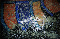 Pray 1987 50x48 Super Huge Original Painting by Jiang Li - 2 Pray 1987 50x48 Super Huge Original Painting by Jiang Li - 2