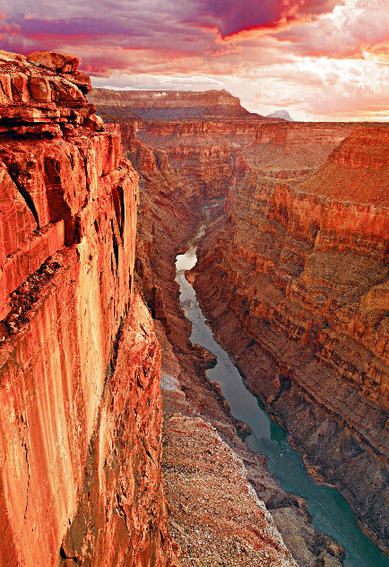 Edge of Time 1.5M - Huge  - Grand Canyon NP, Arizona - Cigar Leaf Frame Panorama by Peter Lik