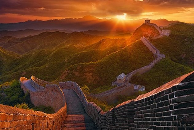 Great Wall 1.5M - Huge - China Panorama by Peter Lik