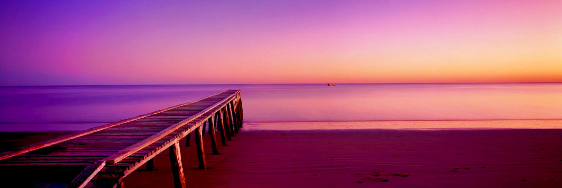 Jetty - Queensland, Australia Panorama by Peter Lik