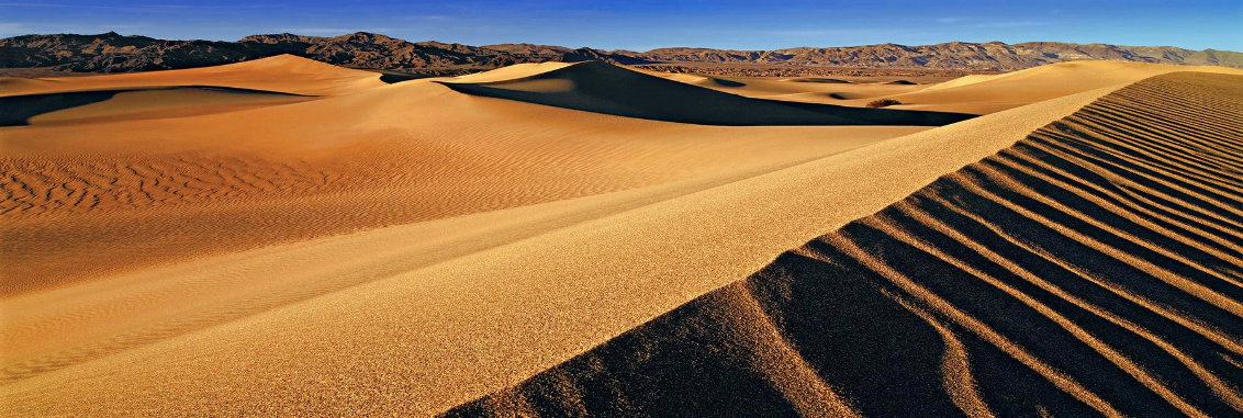 Whispering Sands 1.5M - Huge - Olive Wood Frame - Death Valley, California Panorama by Peter Lik
