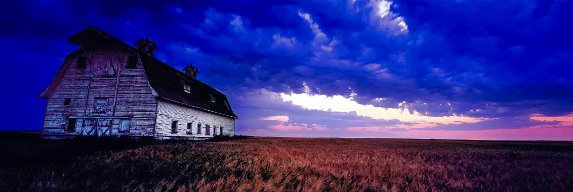 Prairie Storm 1M - North Dakota Panorama by Peter Lik
