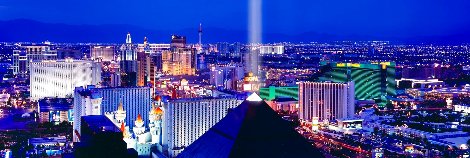 Desert Lights 1.5M - Huge - Las Vegas, Nevada - Recess Mount Panorama - Peter Lik
