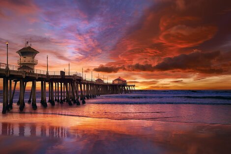 California Dreaming 1M - Huge - Huntington Beach - California Panorama - Peter Lik