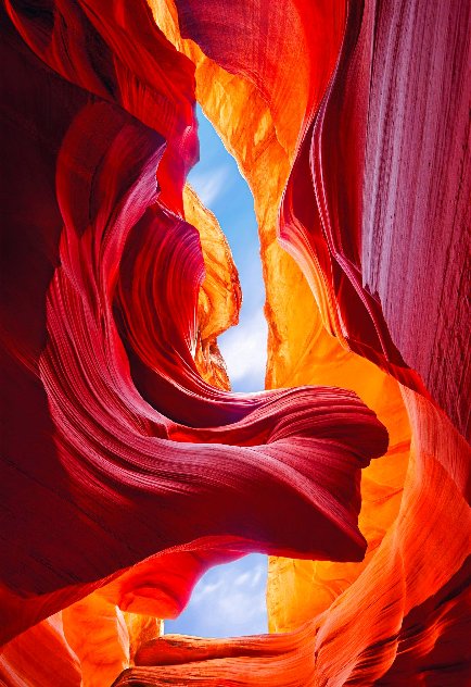 Eternal Beauty 2M - Huge Mural Size- Antelope Canyon, Arizona - Recess Mount Panorama by Peter Lik