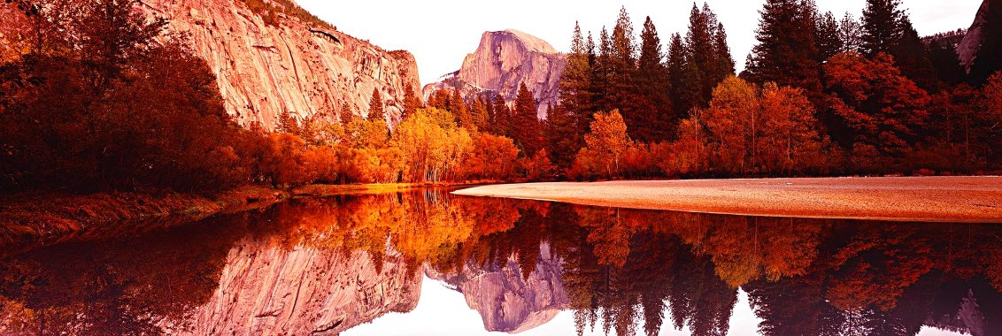 Yosemite Reflections 1.5M  Huge - California - Recess Mount Panorama by Peter Lik