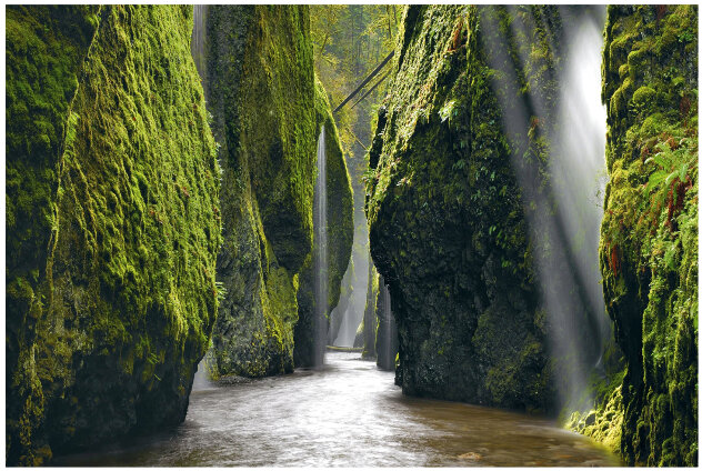 Allure 1M -  Recess Mount - Columbia River Gorge, Oregon Panorama by Peter Lik