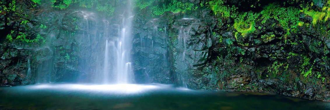 Sacred Falls 1.5M - Huge - Maui, Hawaii Panorama by Peter Lik