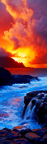 Kauai Dreaming 1.5M - Huge - Ash Wood Frame - Hawaii Panorama - Peter Lik