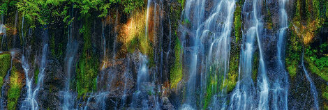 Sunrise Falls 1M - Panther Creek Falls, Washington - Recess Mount Panorama - Peter Lik