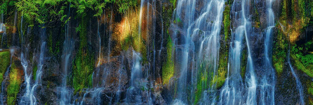 Sunrise Falls 1M - Panther Creek Falls, Washington - Recess Mount by Peter Lik