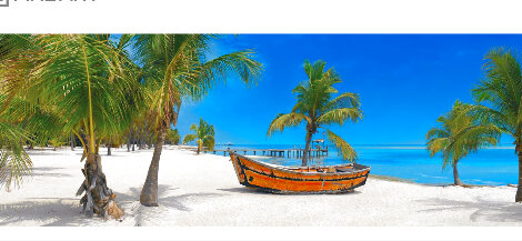 Keys to Paradise - 1.5M Cigar Leaf Frame - Huge Panorama - Peter Lik