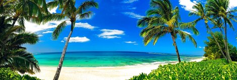 Window to Paradise 1M - Ash Wood Frame - Kauai, Hawaii Panorama - Peter Lik