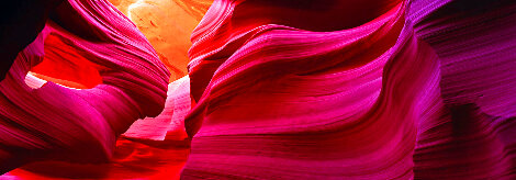 Angels Heart 1.5M - Huge - Mahogany Frame -  Antelope Canyon NP, Arizona Panorama - Peter Lik