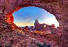 Stone Temple 1.5M - Huge - Ash Wood Frame - Utah Panorama by Peter Lik - 0