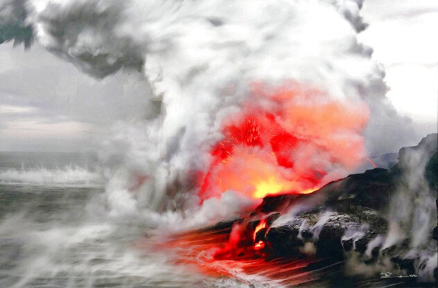 Peles Whisper 2M - Huge Mural Size - Big Island, Hawaii 56x74 Panorama by Peter Lik