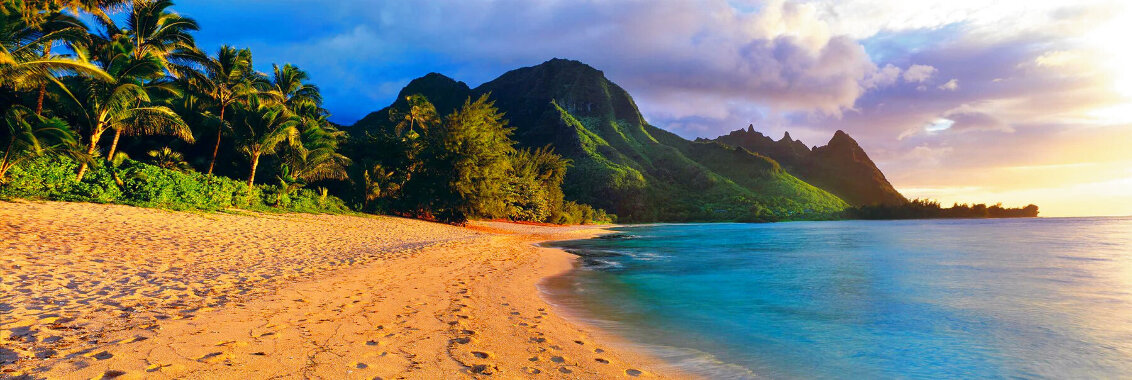 Seventh Heaven 1M  - Kauai, Hawaii Panorama by Peter Lik