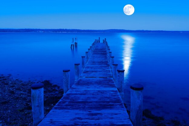 Moon Over Montauk 1M  - New York Panorama - Peter Lik