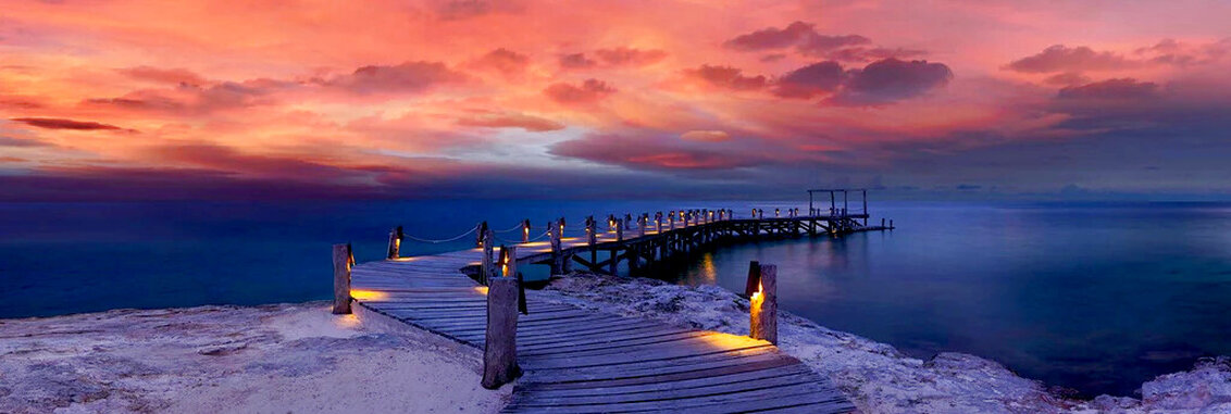 Enchanted Jetty 1.5M - Huge - Mexico - Recess Mount Panorama by Peter Lik