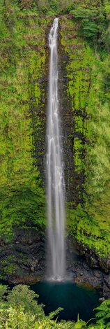 Secret Falls 1M - Cigar Leaf Frame - Hawaii Panorama - Peter Lik