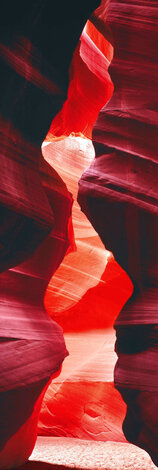 Antelope Canyon 1.5M - Huge - Cherry Wood Frame - Antilope Canyon, Arizona Panorama - Peter Lik
