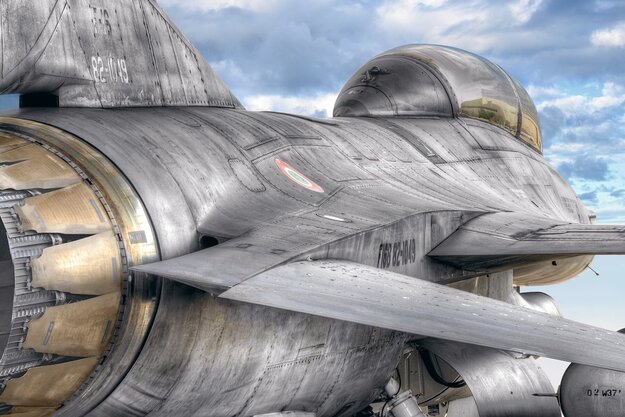 Sky Warrior 1M - Tucson, Arizona - Stainless Steel Frame Panorama - Peter Lik