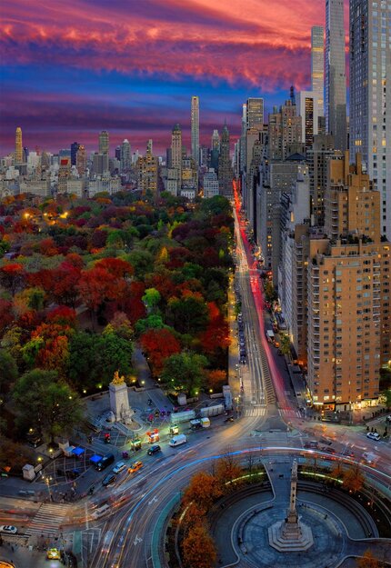 Magical City 2M - Huge Mural Size 90x65  - New York - NYC Panorama - Peter Lik