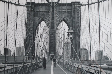 Manhattan Crossing, New York Brooklyn Bridge - NYC - New York Panorama - Peter Lik