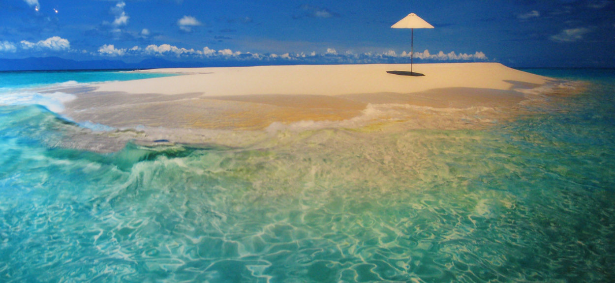 Imagine (Upolu Cay, Queensland) 1.5M Huge 22x61 Panorama by Peter Lik