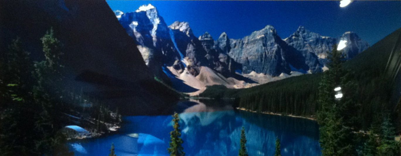 Lake Moraine (Rocky Mountains, Canada) Panorama by Peter Lik Lake Moraine (Rocky Mountains, Canada) Panorama by Peter Lik
