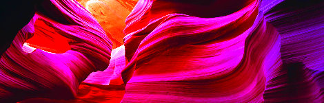 Angels Heart 2M - Huge Mural Size - Antelope Canyon NP, Arizona Panorama - Peter Lik