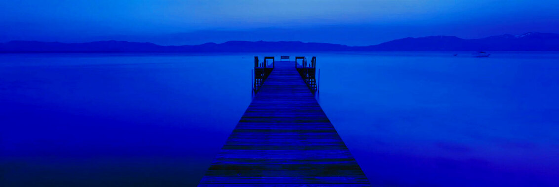 Midnight Blue 1M -Lake Tahoe, CA Panorama by Peter Lik