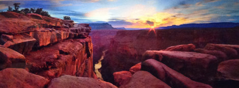 Blaze of Beauty (Grand Canyon, AZ) 1.5M Huge - Recess Mount Panorama - Peter Lik