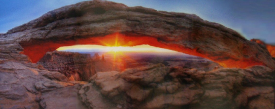 Sacred Sunrise (Canyonlands NP Utah) 2.8M - Huge Mural Sized 48x112 Panorama by Peter Lik