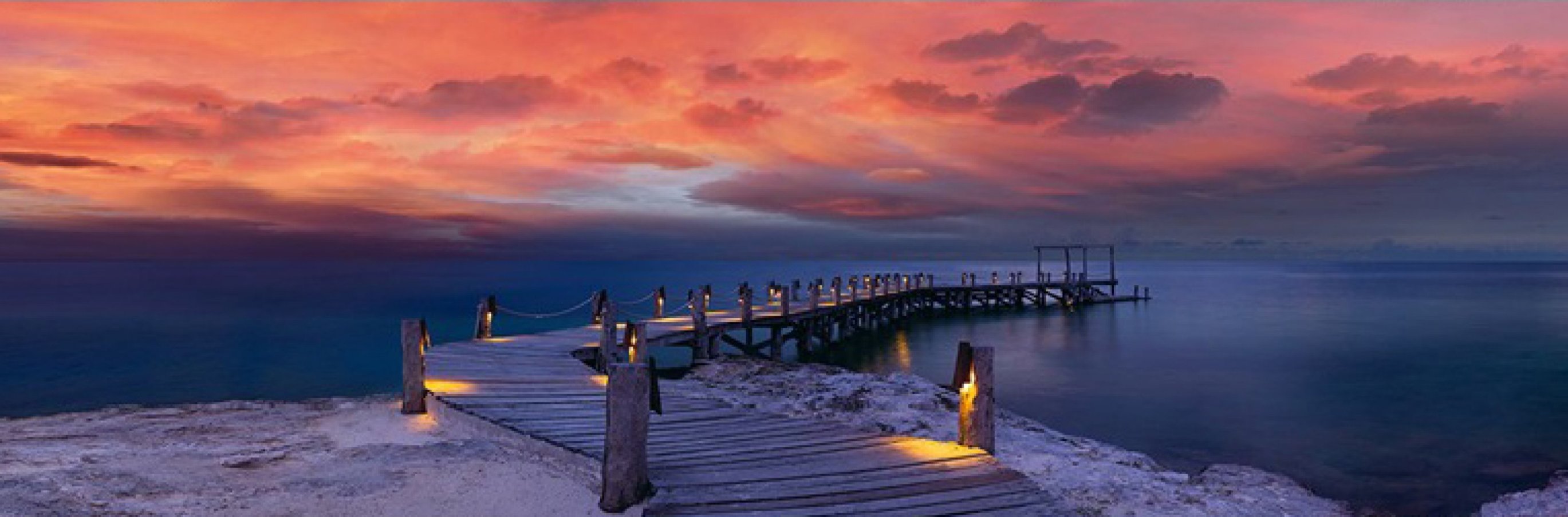 Enchanted Jetty 2M Huge Panorama by Peter Lik