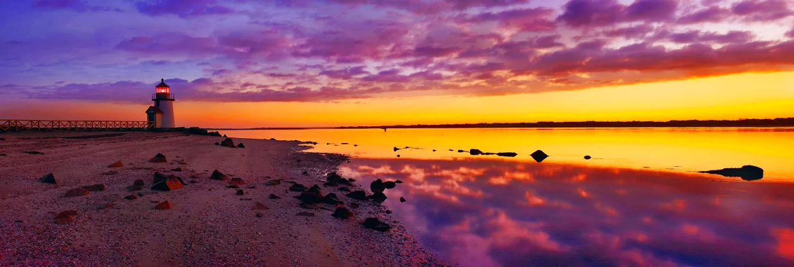 Nantucket Reflections 1.5M - Huge - Massachusetts Panorama by Peter Lik
