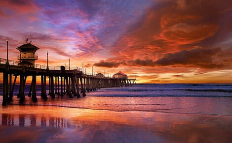 California Dreaming 1M - Huge - Huntington Beach - California Panorama - Peter Lik