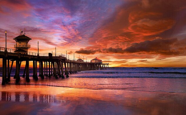 California Dreaming 1M - Huge - Huntington Beach - California Panorama by Peter Lik