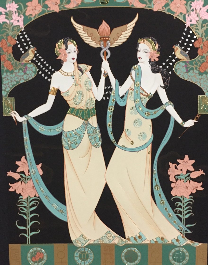 Twin Princesses (Gemini) AP Limited Edition Print by Lillian Shao Twin Princesses (Gemini) AP Limited Edition Print by Lillian Shao