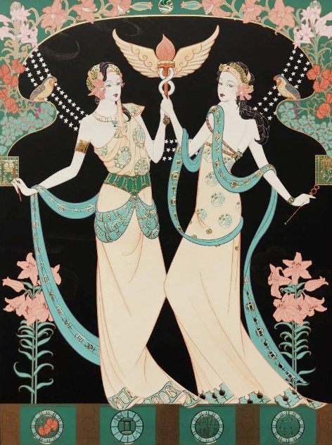 Zodiac: Twin Princesses (Gemini) Limited Edition Print by Lillian Shao