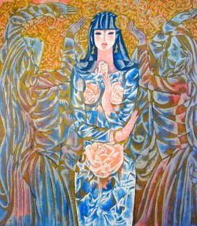 Goddess of the Roses DE 1997 - Huge Limited Edition Print - Zhou Ling
