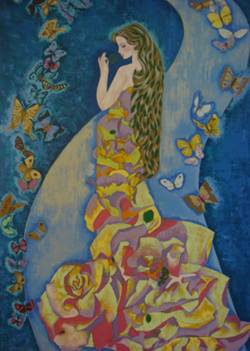 Spirit of Butterflies 1990 Limited Edition Print by Zhou Ling Spirit of Butterflies 1990 Limited Edition Print by Zhou Ling